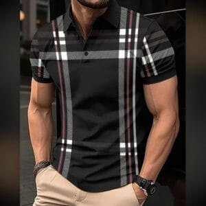 Code: 115 (Black) Premium China Polo | HandLoom Polo Shirt