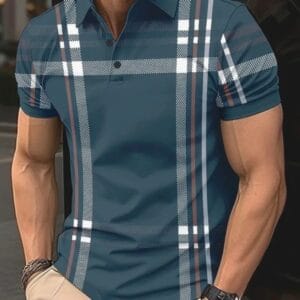 Code: 115 (Navy Blue) Premium China Polo | HandLoom Polo Shirt