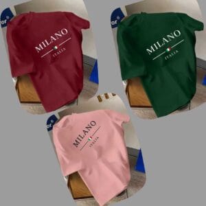 Code:2302 3 pcs Combo Stylish & Comfortable Fit Premium Drop Shoulder T-Shirt – Made from Premium China Fabric